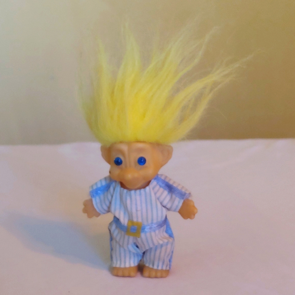 Vintage Troll Doll Baseball Player